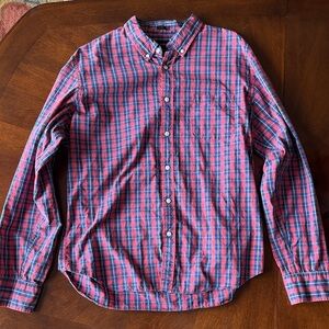 J. Crew Red and Blue Checkered Shirt Slim Fit